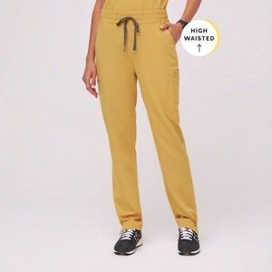 Figs Women’s Light Gold Yola HIGH-WAISTED — MEDIUM/TALL